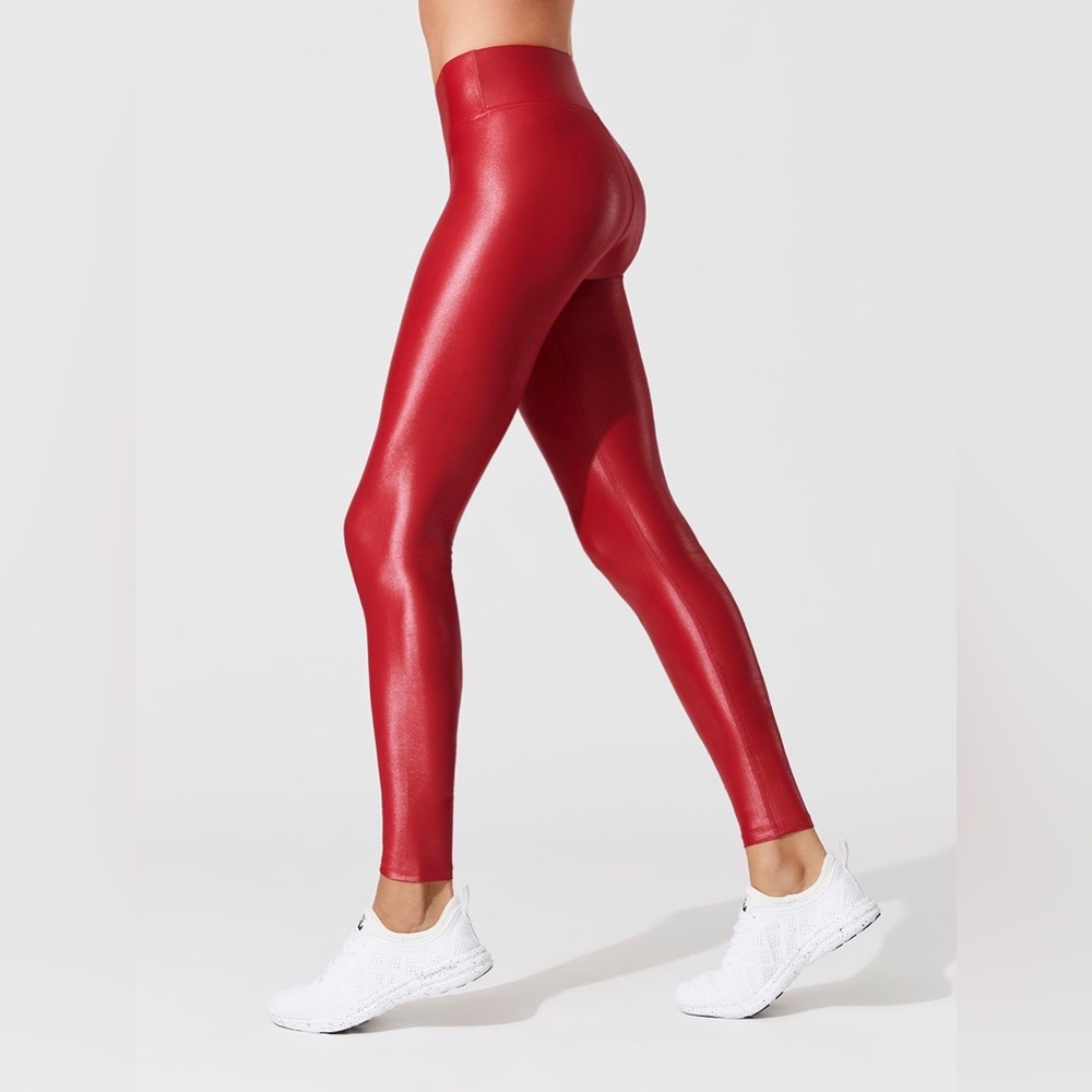 Carbon38 Red Legging in Takara Shine